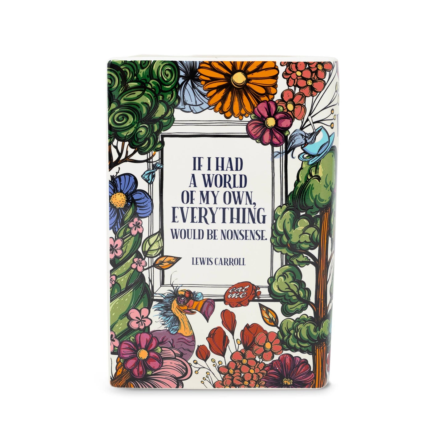 Large Book Vase, Alice in Wonderland - Floral Nonsense