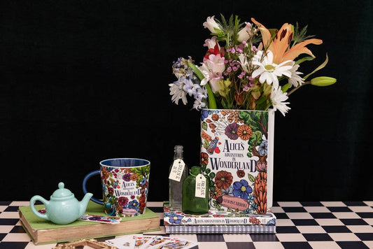 Large Book Vase, Alice in Wonderland - Floral Nonsense