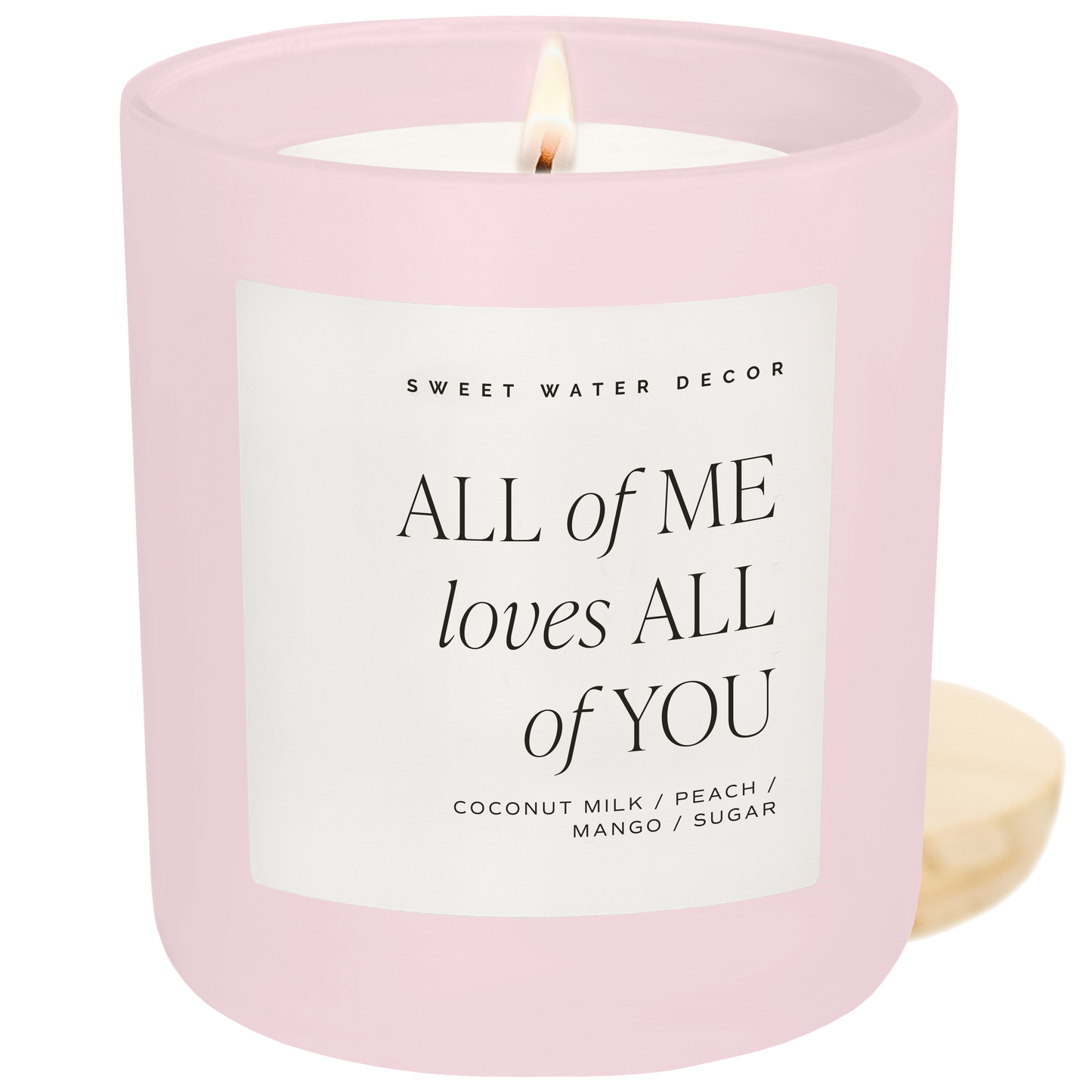 All of Me Loves All of You Soy Candle - Pink Matte Jar - 15 oz