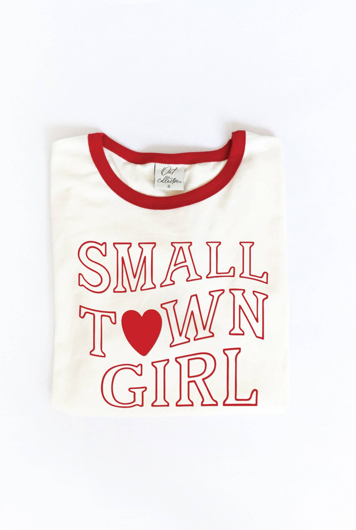 Small Town Girl Ringer Graphic Top – Cornucopia Collections